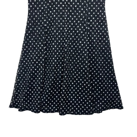TERRA NOSTRA Polka Dot Dark Navy Blue dress SZ MED - Picture 5 of 12